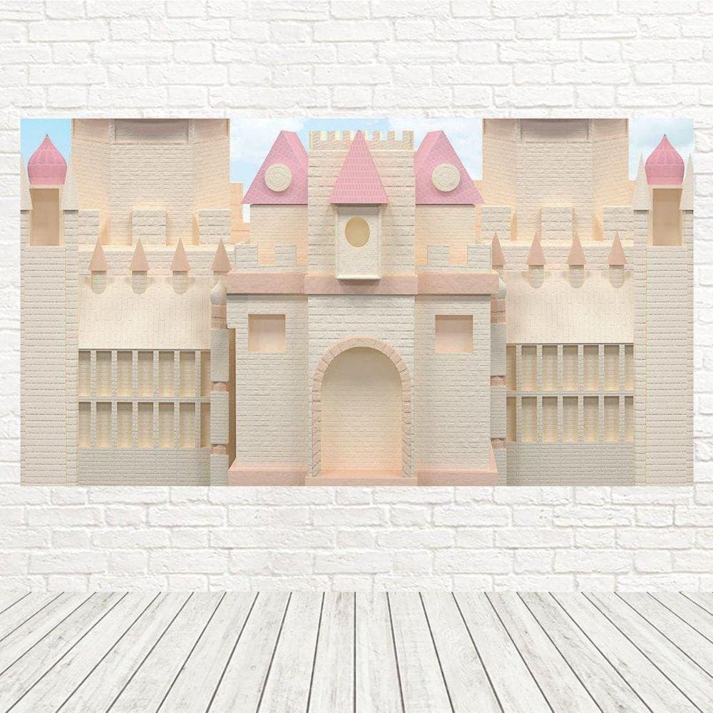 Painel Retangular Sublimado Castelo E Realeza 2,0X1,5