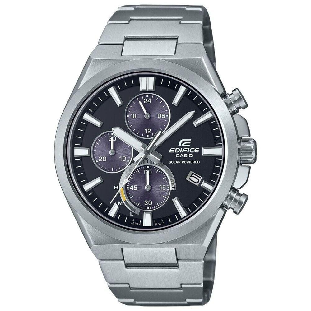 Relógio CASIO EDIFICE prata masculino EQS-950D-1AVUDF