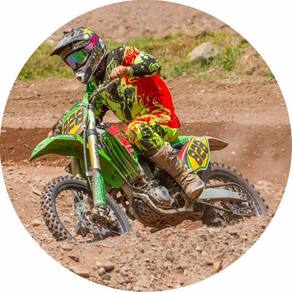 Painel Redondo Tecido Sublimado 3D Moto Frd-5681