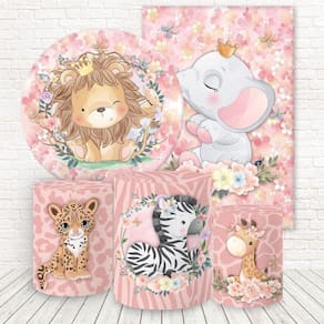 Kit 2 Painéis E Capas Tecido Sublimado Safari Fkpc-1243