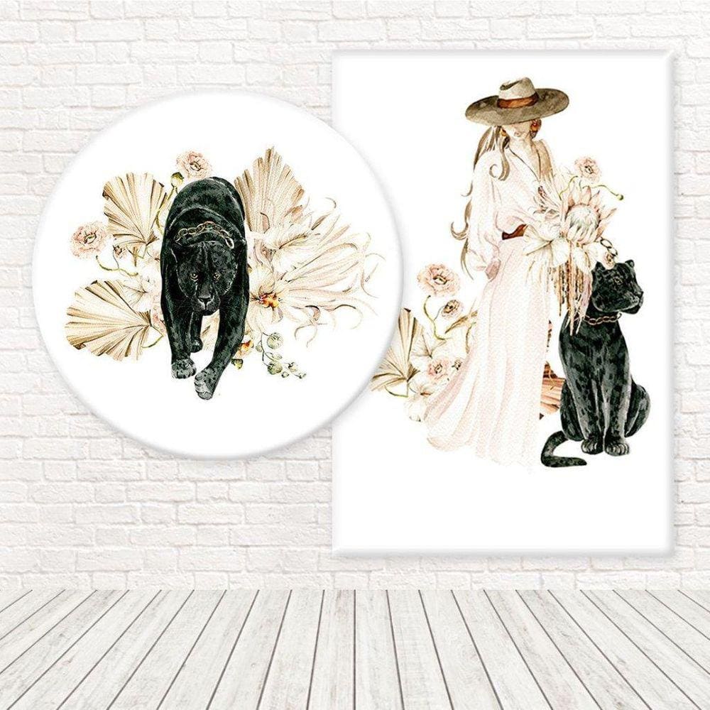 Kit Painéis Casadinho Tecido Animal Print Fpc-537