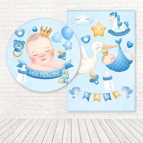 Kit Painéis Casadinho Tecido Chá De Bebê Fpc-521