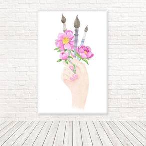 Painel Retangular Tecido 3D Aquarela 1,50 X 2,20 Frt-5263