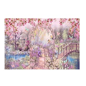 Fundo Fotográfico Tecido Sublimado Gigante 3D Jardim