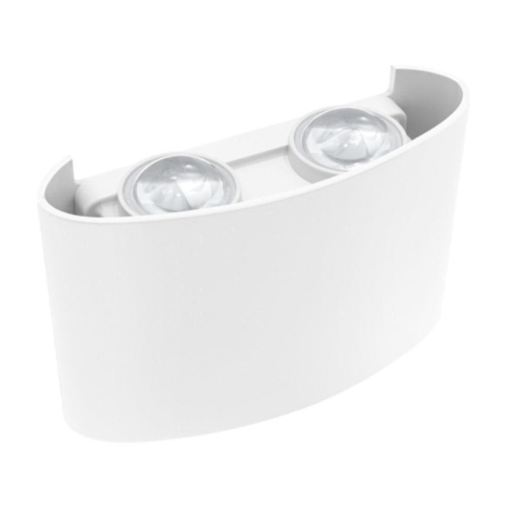 Arandela Led Lentille Double Branca 4w Branco 6500k