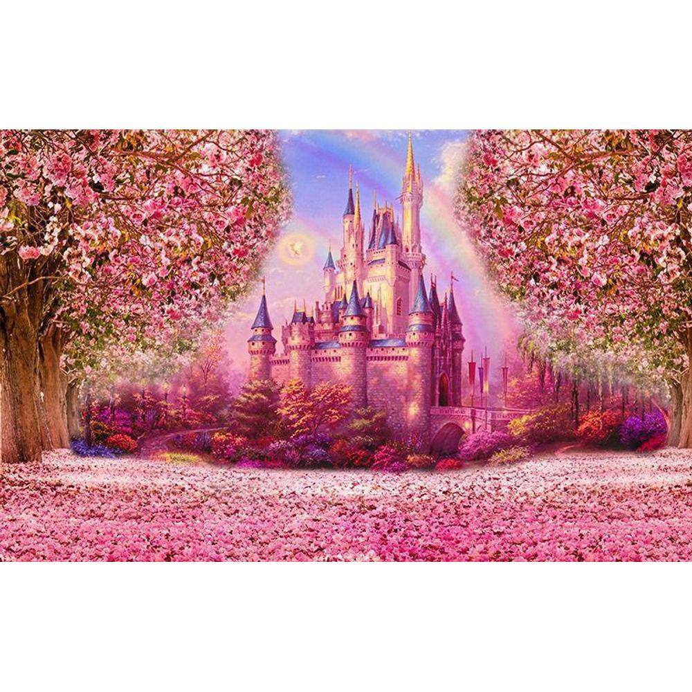 Painel Retangular Sublimado Castelo Realeza 2,0X1,5 Frt-1608