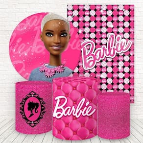 Kit 2 Painéis E Capas 3D Sublimado Barbie Fkpc-574
