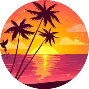 Painel Redondo 3D Sublimado Tardezinha Frd-2153