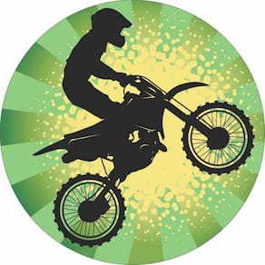 Painel Redondo 3D Sublimado Moto Frd-1291