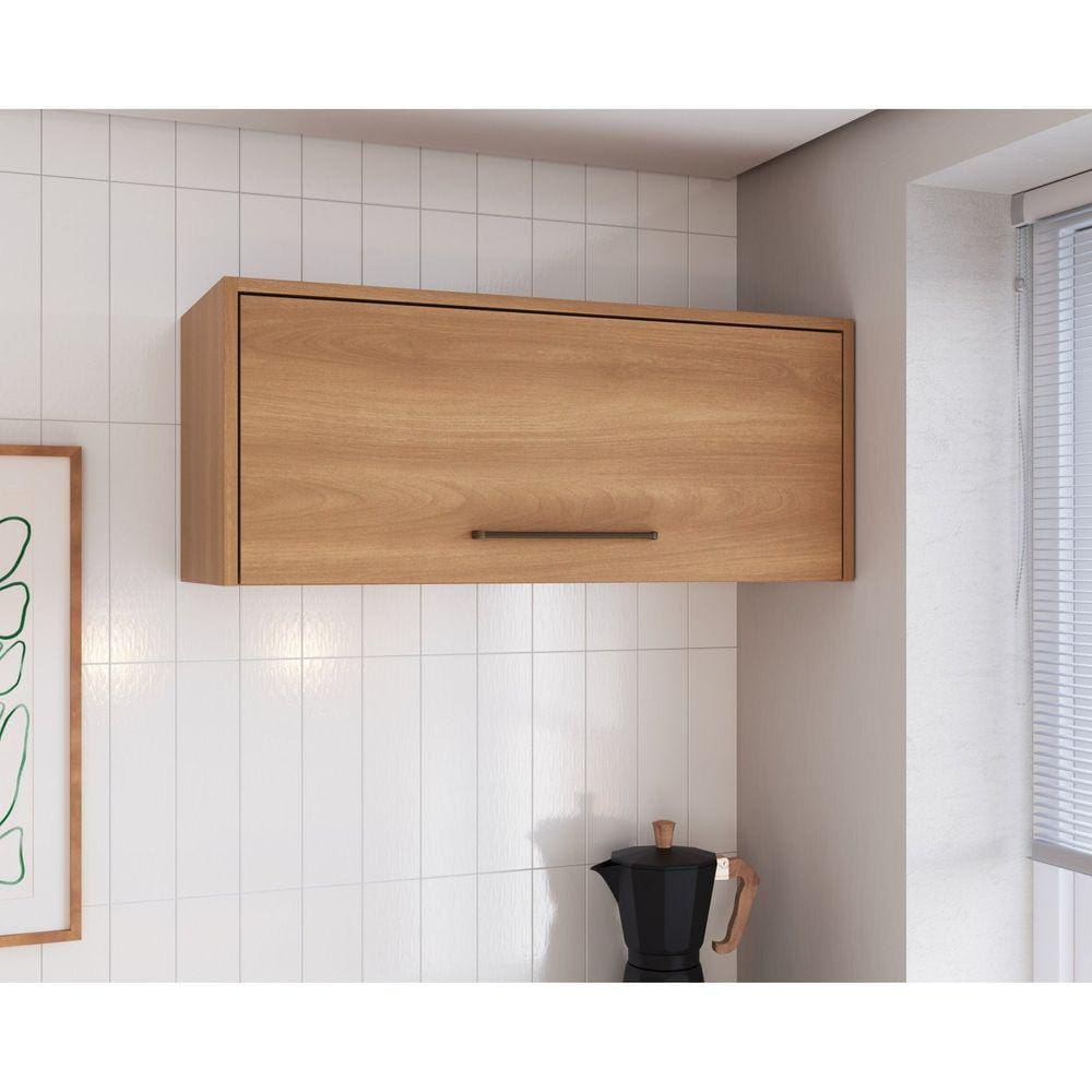 Armário Aéreo para Cozinha 0,80m 1 Portas Jade Freijó