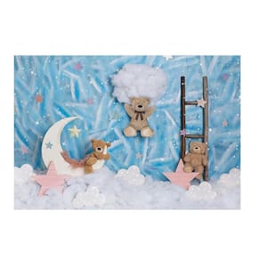 Fundo Fotográfico Urso Céu E Nuvéns 2,2X1,5 Fff-652