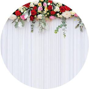 Painel Redondo 3D Sublimado Floral Frd-3248
