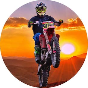 Painel Redondo 3D Sublimado Moto Frd-2520