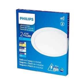 Plafon embutir Philips redondo 24W amarela 3000K BV Ø30