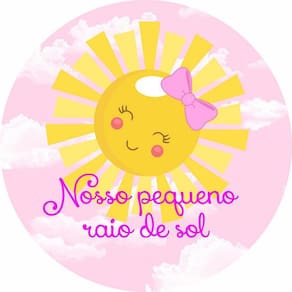 Painel Redondo 3D Sublimado Solzinho Frd-4836