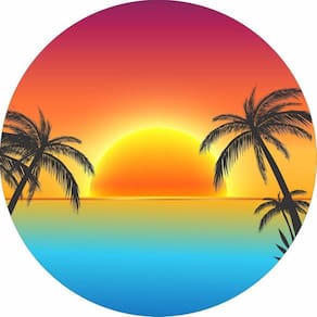 Painel Redondo 3D Sublimado Tardezinha Frd-3330