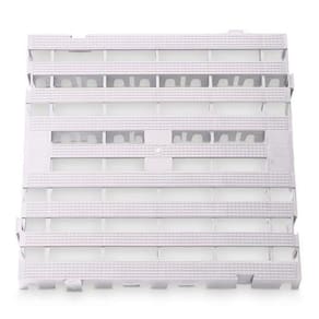 Estrado Piso Pallet Plástico Resistente 50X50 Paletes Branco