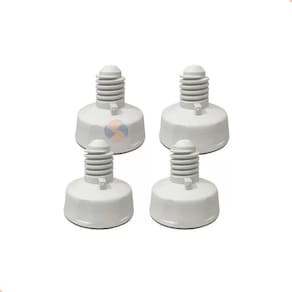 Kit 4 Pé Nivelador Compatível com Lavadora Electrolux Lt09b Lte12 Ltd11