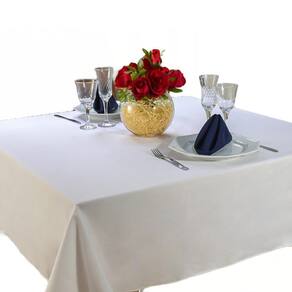 Toalha Mesa Posta 4 Cadeiras Oxford Lisa 1,50M X 1,40M