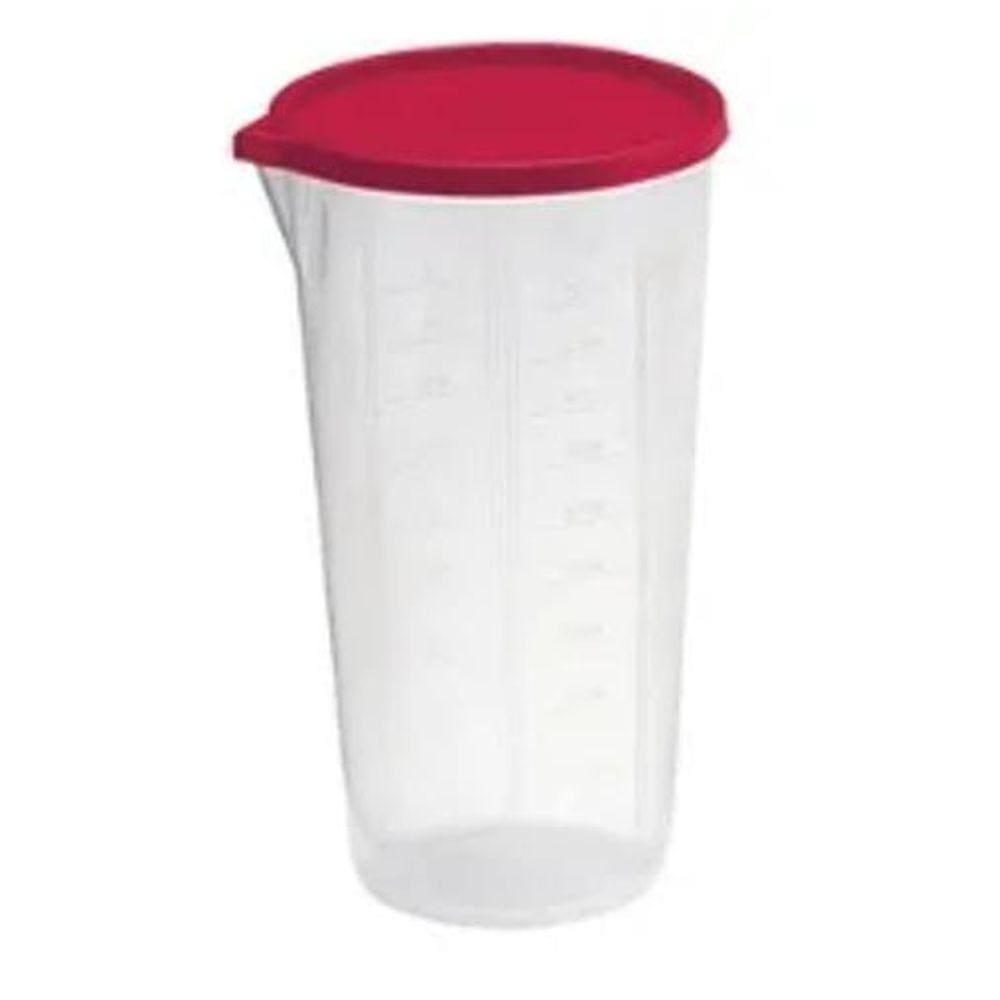 Copo Medidor Com Tampa 8,5X9,3X16Cm 500Ml Transparente