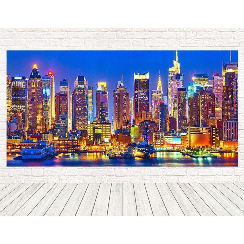 Painel Retangular 3D Sublimado Prédios 2,0X1,5 Frt-2060