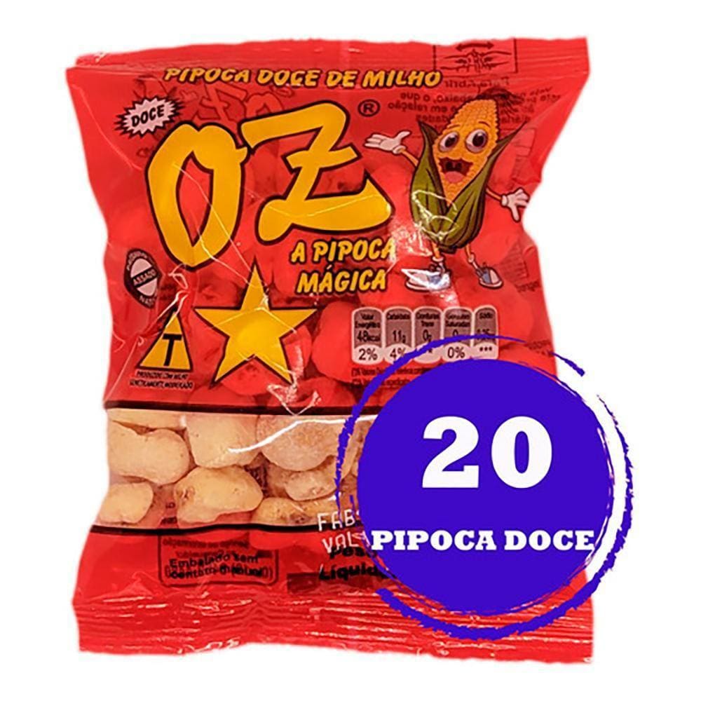 Kit Festa Junina Fardo De Pipoca Doce Oz 20 Unidades 12G Top