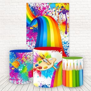 Painel Retangular E Capas 3D Sublimado Pintando O 7 Fkpc-948