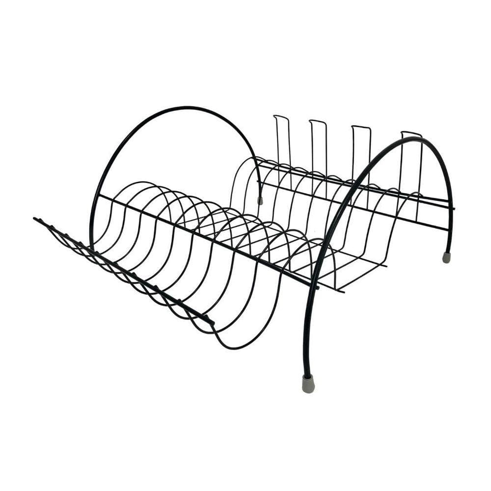Escorredor De Louça Multiuso Arco Arame Preto Inox Madefer
