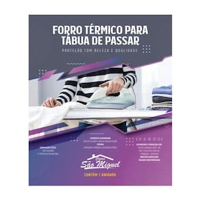 Forro Capa Térmica Tábua Passar Roupas Ajustável Aluminizada