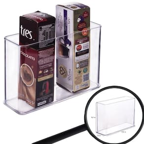 Organizador de plástico acrílico 21,9 x 7,3 x 15,75 cm H3 Plasutil ref.15518