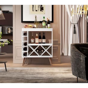 Aparador com Adega Chateau - Pés Palito - Branco