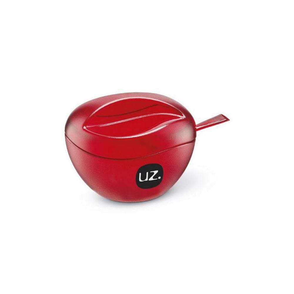 Açucareiro Vermelho Translucido Ps Uz