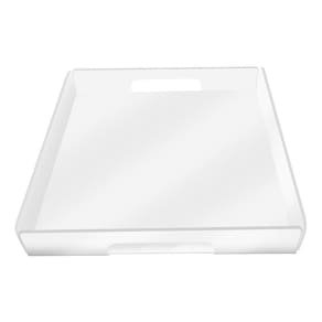 Bandeja Organizadora Acrilico Transparente 18X18Cm Cia Laser