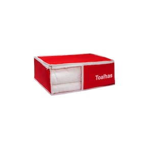 Organizador De Toalha Em Nylon Vermelho 904 Vb Home