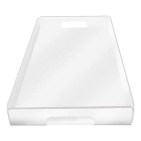 Bandeja Organizadora Acrilico Transparente 18X30Cm Cia Laser