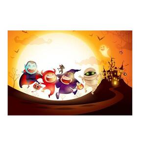 Fundo Fotográfico Newborn Halloween 2,2X1,5 Fff-839
