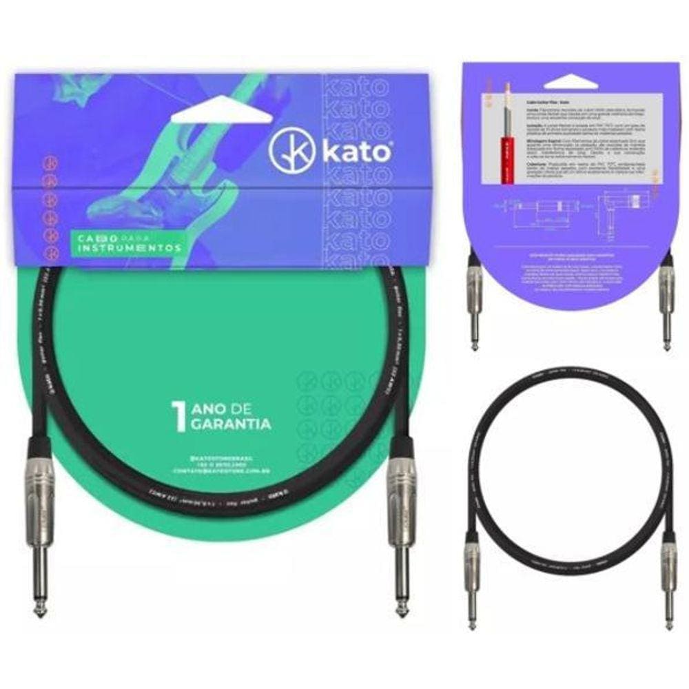 Cabo De Guitarra E Instrumentos Kato P10 / P10 - 5 Metros