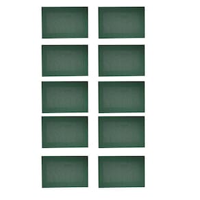 Kit 10 Lugar Americano Frame 45X30Cm Verde Prático