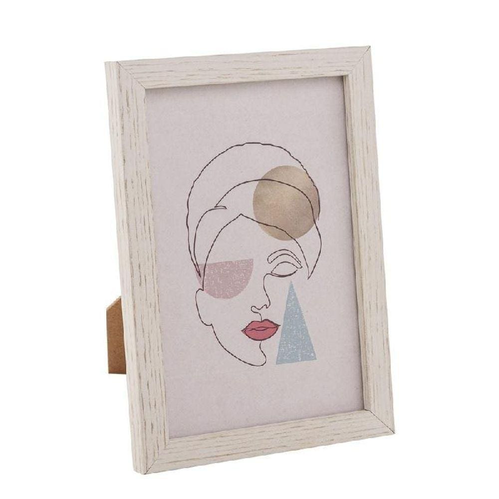 Porta Retrato Em Mdf Palha 15X20 Cm