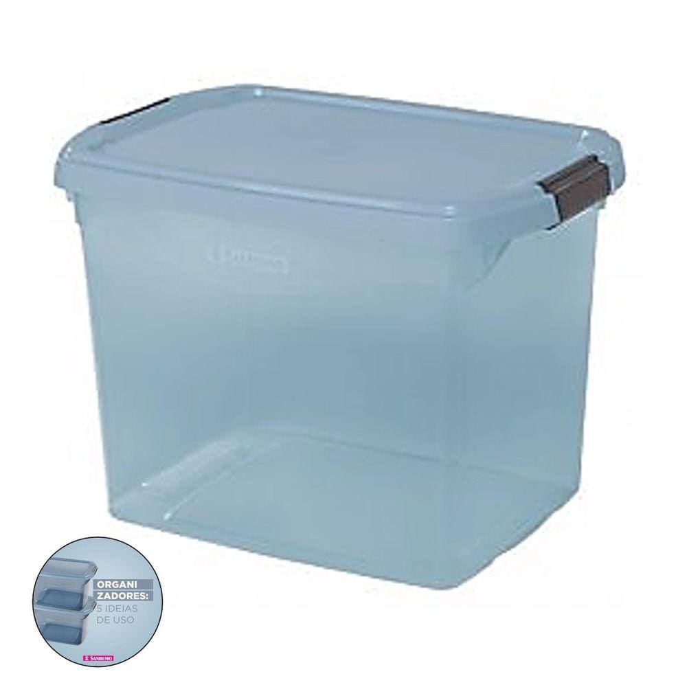 Caixa Organizadora 11L Multiuso Roupa Brinquedo Sr911 - Azul