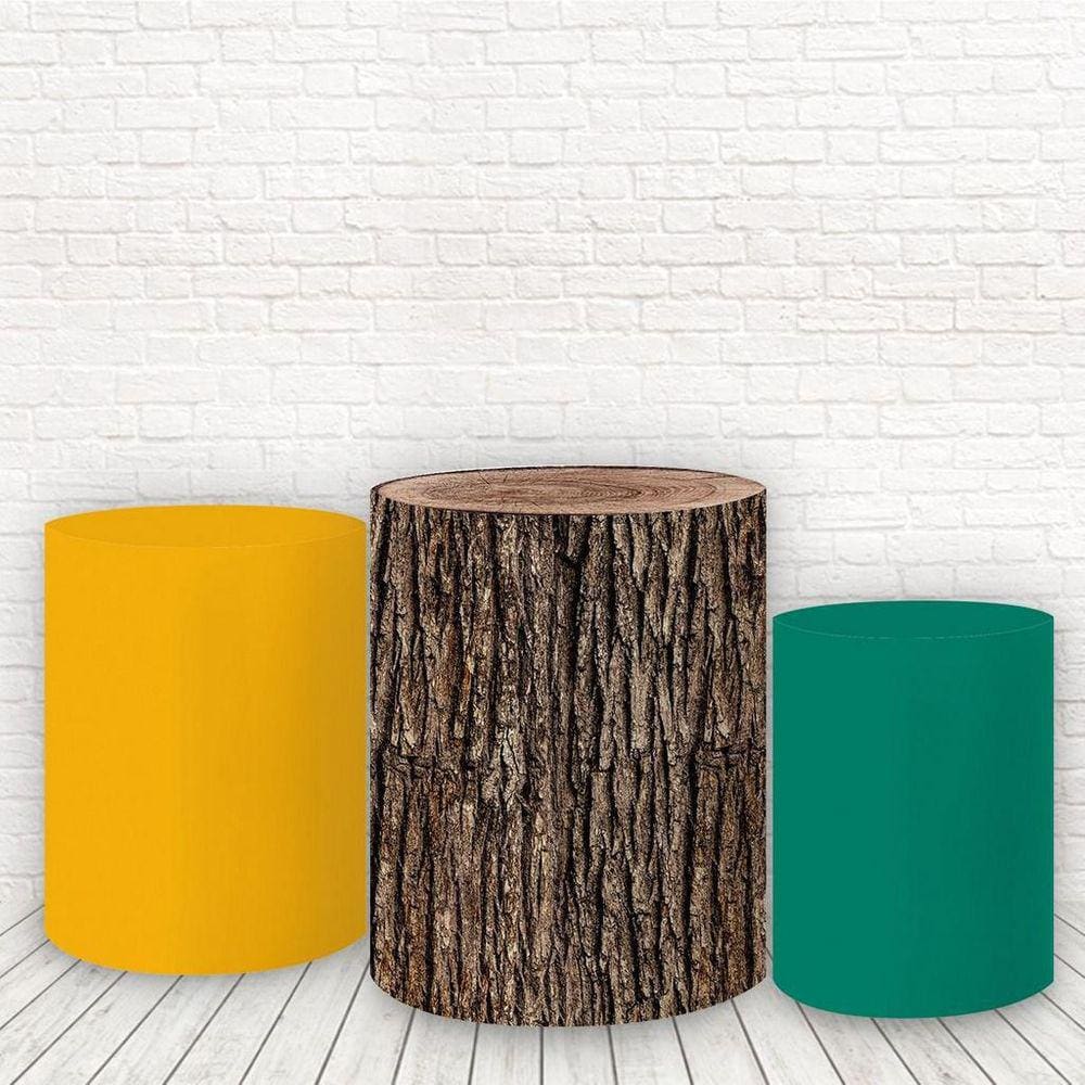 Trio De Capas 3D Sublimado Troncos Fcc-255