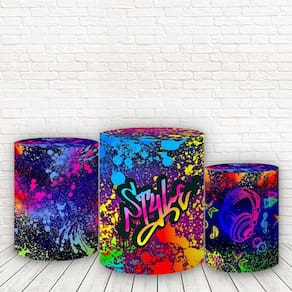 Trio De Capas 3D Sublimado Neon Fcc-445