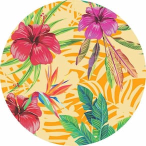 Painel Redondo 3D Sublimado Tropical Frd-2610