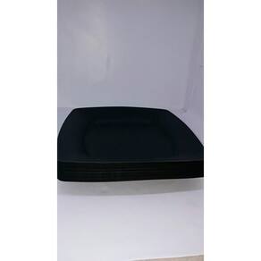 40 Prato Quadrado Preto Plástico Melhor Preço