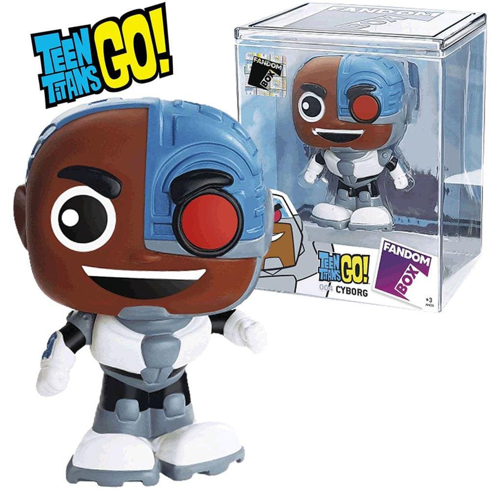 Fandom Box Pop Boneco Colecionável Jovens Titãs Ação Cyborg