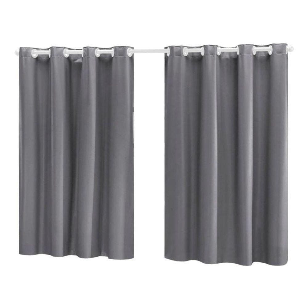 Cortina Para Sala Quarto Em Tecido Oxford Cinza 3,00X2,20