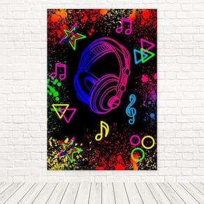 Painel Retangular 3D Sublimado Neon 1,5X2,2 Frt-5198