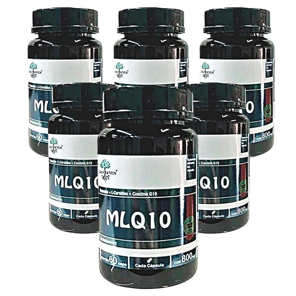 Pré-Treino Kit Com 6 - Mlq10 800Mg 60 Cápsulas