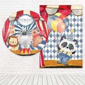 Kit Painéis Casadinho 3D Sublimado Circo Vintage Fpc-071