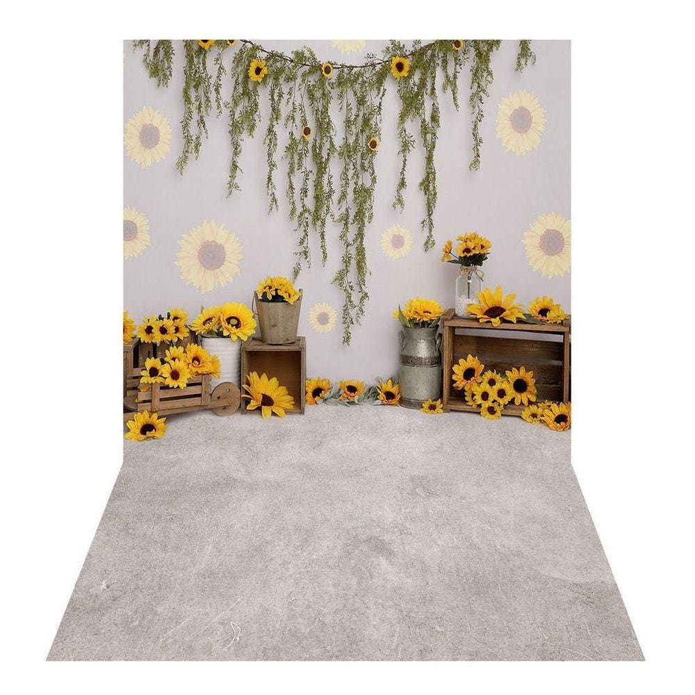 Fundo Fotográfico Newborn Girassol 1,5X2,2 Fff-1135